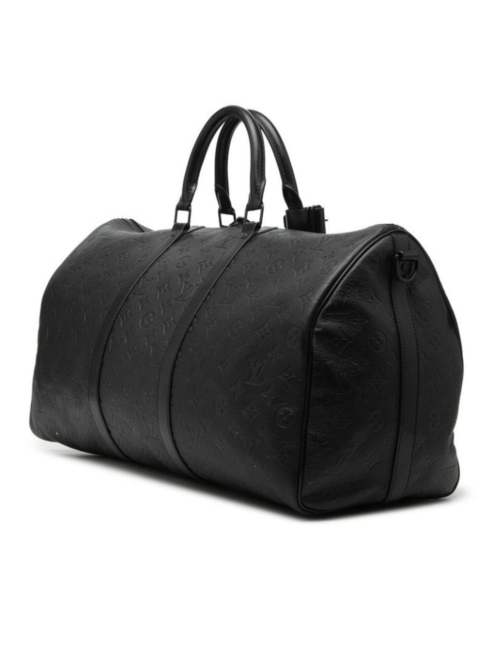 Louis Vuitton Monogram Shadow Keepall Bandouliere 50 Boston Bag 2-Way Noir - Picture 2 of 6